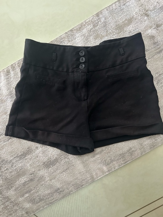 Pants - Black High-Waist Women's Dress Shorts